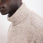 HARTFORD Donegal Roll Neck Pullover in Natural