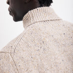 HARTFORD Donegal Roll Neck Pullover in Natural
