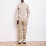 HARTFORD Donegal Roll Neck Pullover in Natural