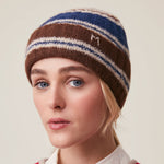 MOISMONT Skye No217 Stripe Beanie Hat in Joker Comedia