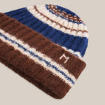 MOISMONT Skye No217 Stripe Beanie Hat in Joker Comedia