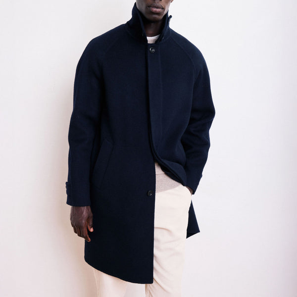 HARTFORD Graig Coat in Navy