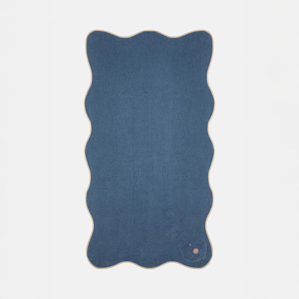 SORBET ISLAND Wavy Beach Towel in Raspberry