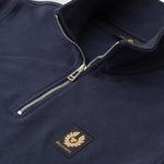 BELSTAFF Quarter Zip Sweatshirt in Dark Ink