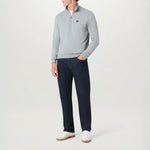 BELSTAFF Quarter Zip Sweatshirt in Quarry/Blue