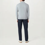 BELSTAFF Quarter Zip Sweatshirt in Quarry/Blue
