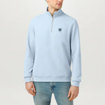 BELSTAFF Belstaff Quarter Zip Sweatshirt in Sky Blue