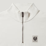 BELSTAFF Quarter Zip Sweatshirt in Silver Birch