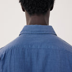 HARTFORD Paul Pat Linen Shirt  in Denim