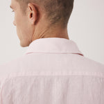 HARTFORD Paul Pat Linen Shirt in Pinky