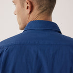 HARTFORD Paul Pat Cotton Shirt in Indigo