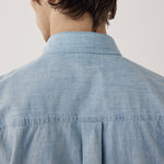 HARTFORD Faith Cotton Shirt in Light Indigo