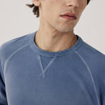 HARTFORD Light Fleece Sweatshirt in Denim