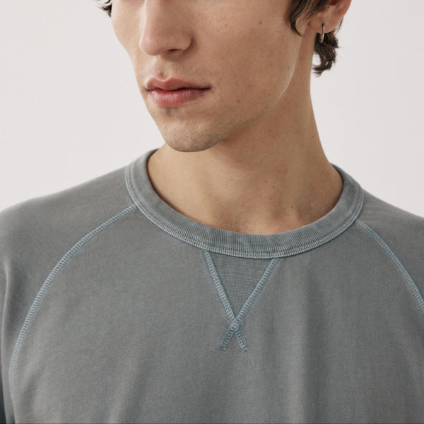 HARTFORD Light Fleece Sweatshirt in Army