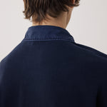 HARTFORD Light Fleece Rugby Shirt in Marine Blue