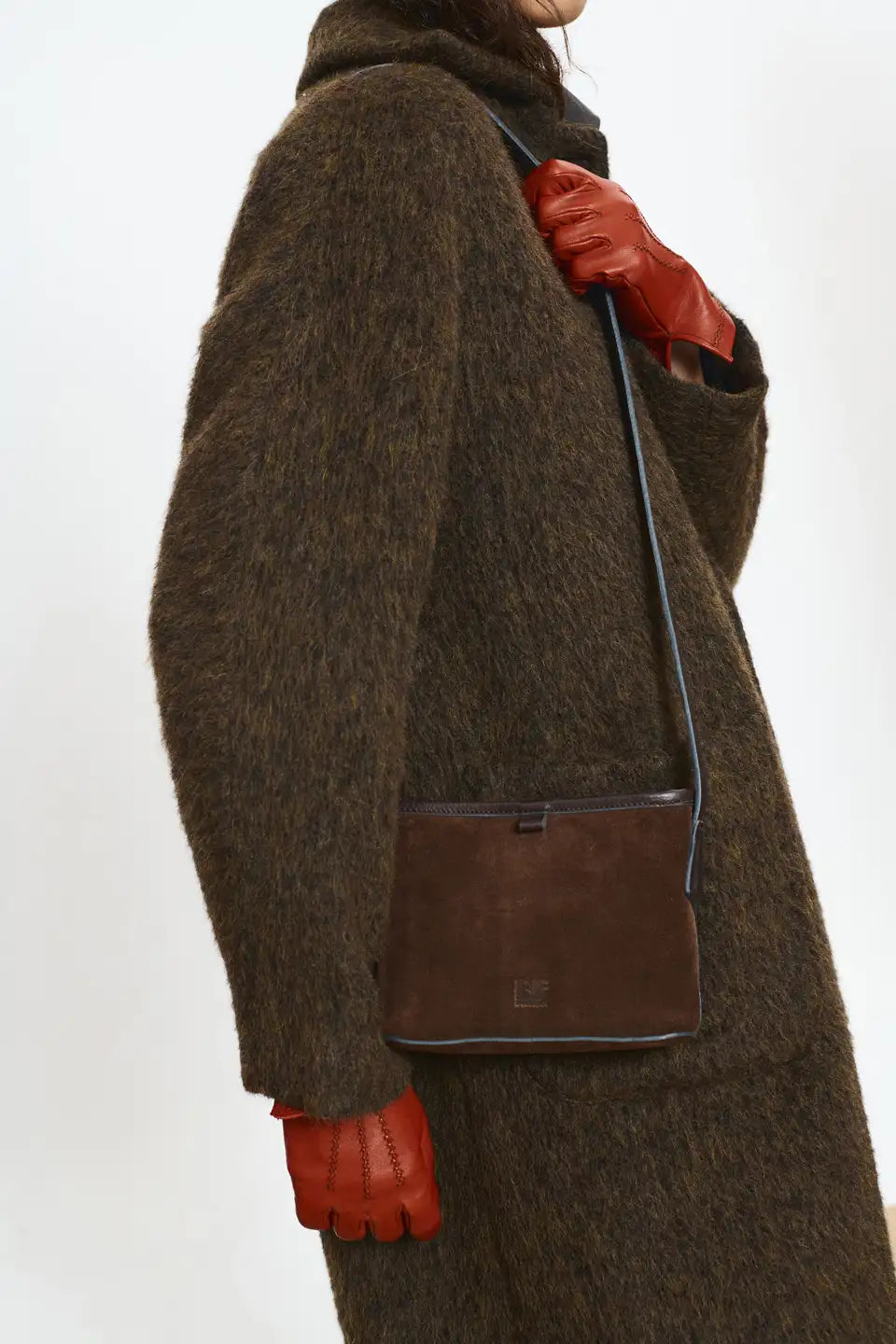 BEATRIZ FUREST Normandie Long Furry Coat in Brown