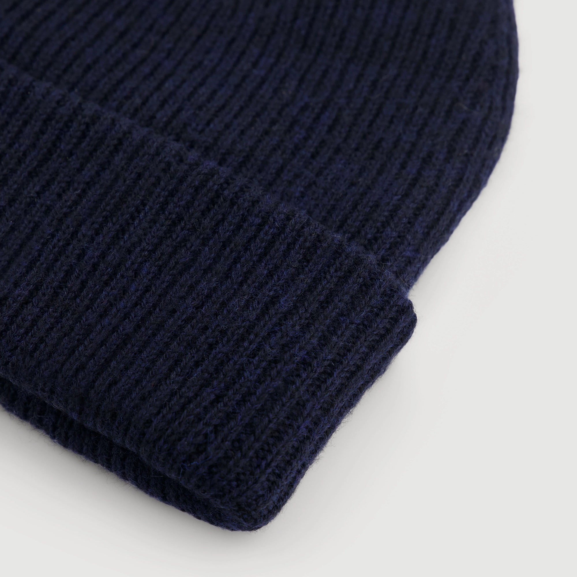 HARTFORD Seamless Wool Beanie Hat in Navy