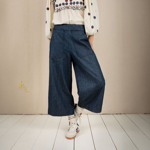 BONTE Bijou Trousers in Dark Wash Denim