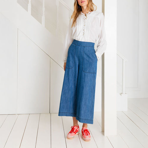 BONTE Bijou Organic Trousers in Mid Denim