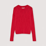 THE NEW SOCIETY Bluebell Cotton Jumper in Tulip Red