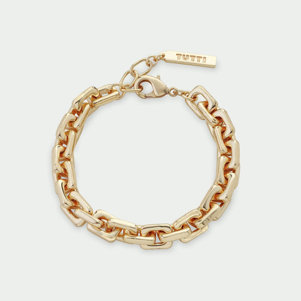 Tutti & Co Link Bracelet in Gold