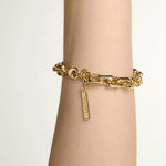 Tutti & Co Link Bracelet in Gold