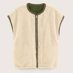 BELLEROSE Jano Sleeveless Jacket in Ecru