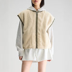 BELLEROSE Jano Sleeveless Jacket in Ecru