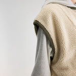 BELLEROSE Jano Sleeveless Jacket in Ecru