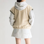 BELLEROSE Jano Sleeveless Jacket in Ecru