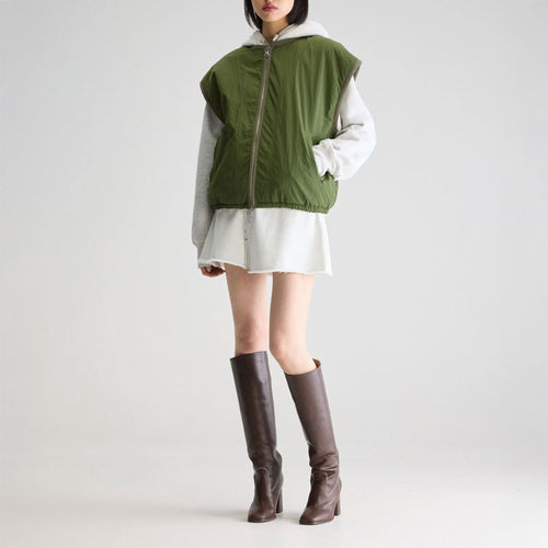 BELLEROSE Jano Sleeveless Jacket in Ecru