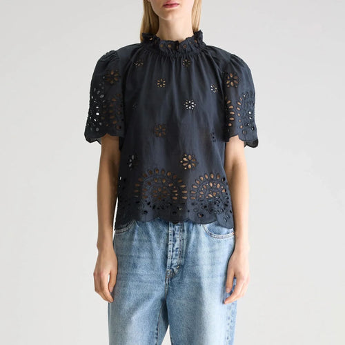 BELLEROSE Darlene Blouse in Black Beauty
