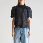 BELLEROSE Darlene Blouse in Black Beauty