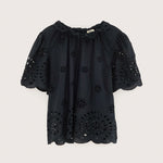 BELLEROSE Darlene Blouse in Black Beauty