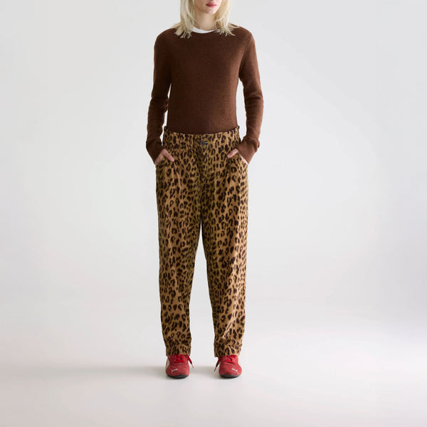 BELLEROSE Winona Paperbag Trousers in Leopard