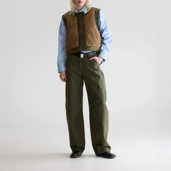 BELLEROSE Jensa Bodywarmer in Khaki/Orange