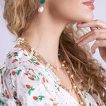 NEW DAY ORIGINALS Babbington Satin Viscose Dress in Strawberries & Cream
