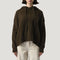 ORFEO Bartola Knitted Hoodie in Khaki
