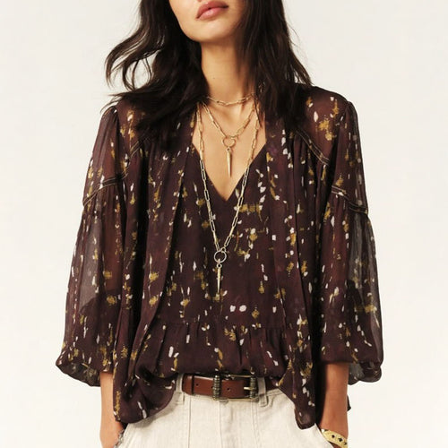 BA&SH Kamala Top in Chocolate