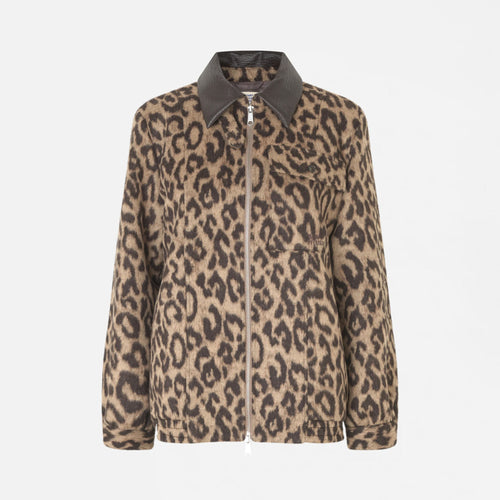 BAUM UND PFERDGARTEN Beline Jacket in Wool Camel Leopard