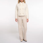 RINO & PELLE Beth Double Breasted Jacket in Snow White