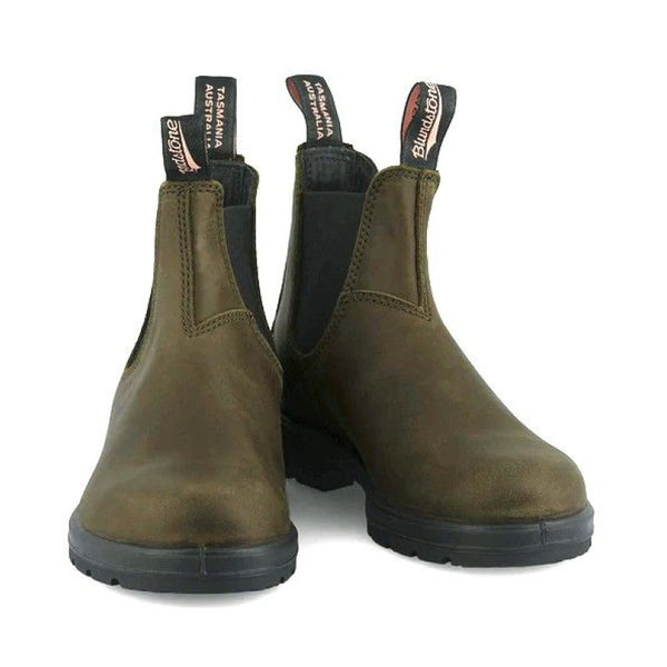 BLUNDSTONE 2052 Leather Boots in Dark Green