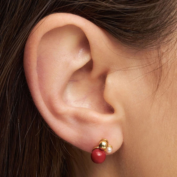 LULU COPENHAGEN Bouquet the Classic Earring 1 pcs, Gold Plated