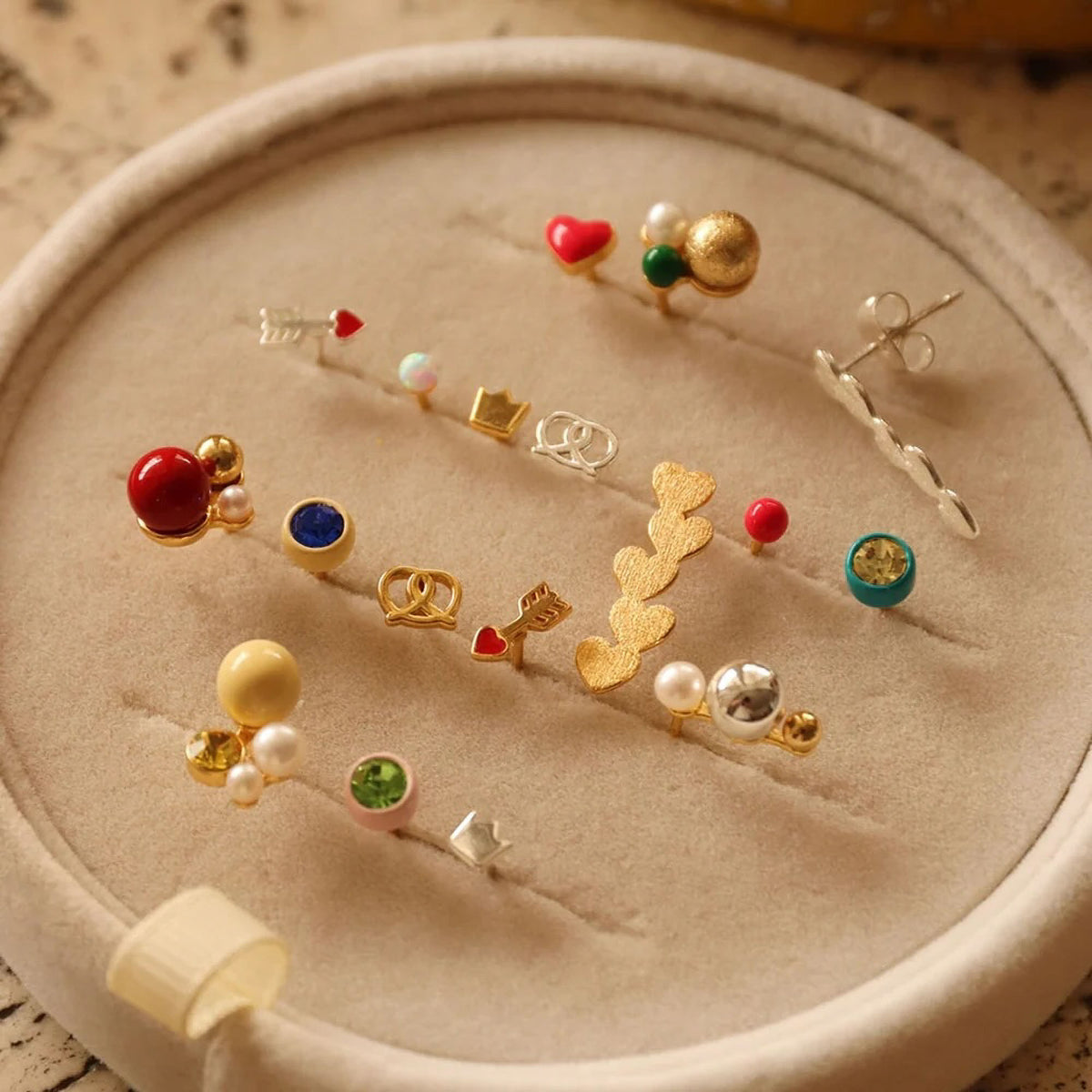 LULU COPENHAGEN Bouquet the Classic Earring 1 pcs, Gold Plated