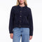 RINO & PELLE Bubbly Boxy Jacket in Dark Navy
