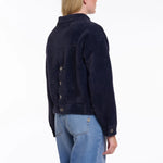 RINO & PELLE Bubbly Boxy Jacket in Dark Navy
