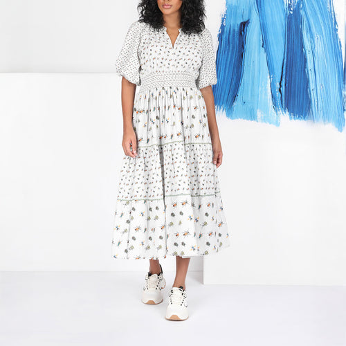 CONDITIONS APPLY Alvia Dress in White Combo