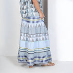 CONDITIONS APPLY Camillo Skirt in Blue Combo