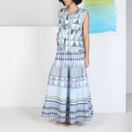 CONDITIONS APPLY Camillo Skirt in Blue Combo