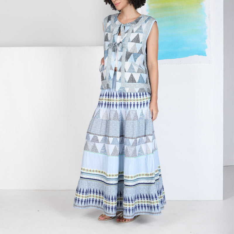 CONDITIONS APPLY Camillo Skirt in Blue Combo